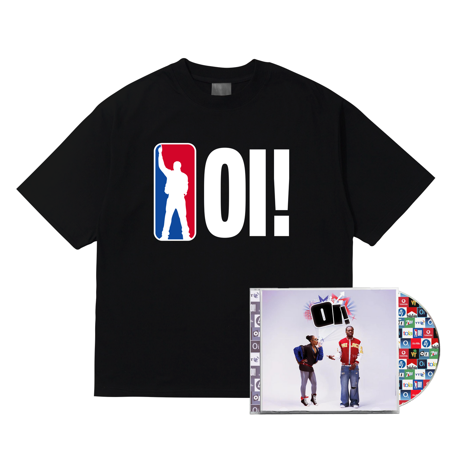 BLACK SUPERSTAR T-SHIRT + OI! CD